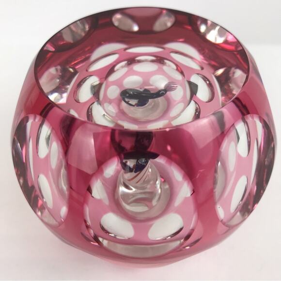 Perthshire Peter McDougall Seal Balancing Ball 1979E Faceted Vintage Paperweight - Picture 3 of 16